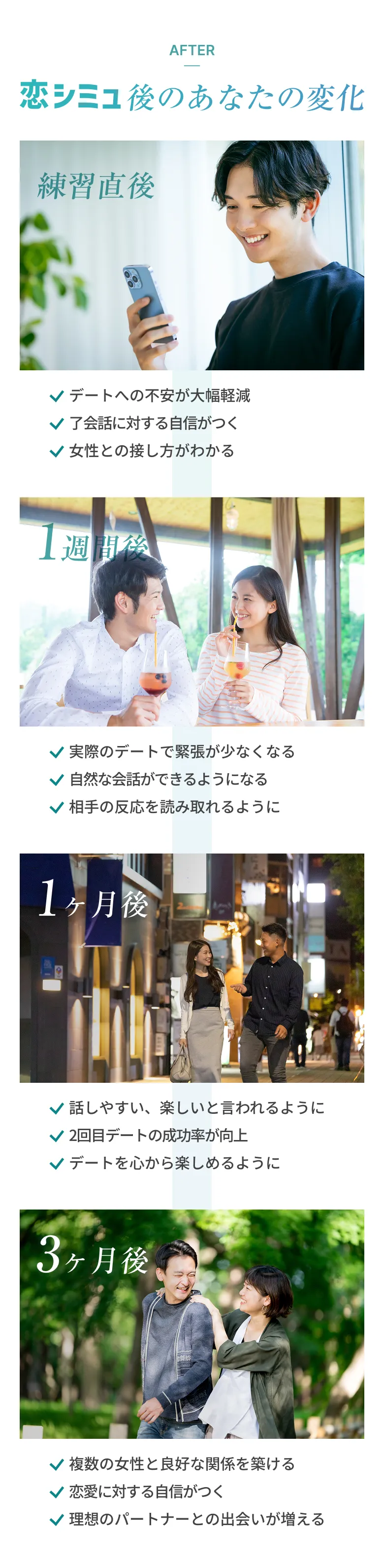 恋シミュ後のあなたの変化